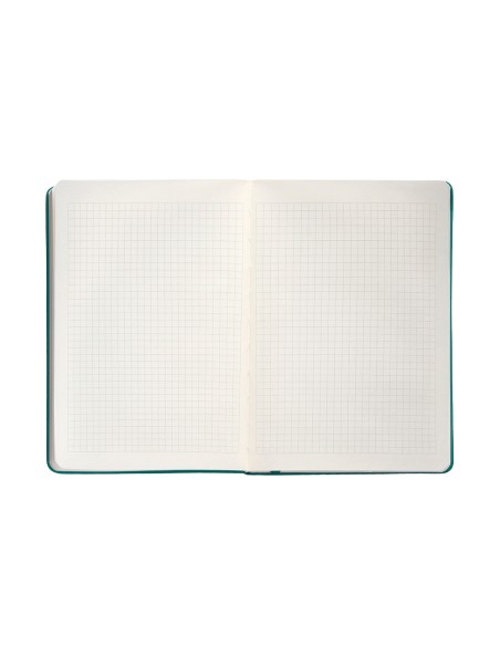 Cuaderno con gomilla antartik notes tapa dura a4 hojas cuadricula verde aguamarina 100 hojas 80 gr