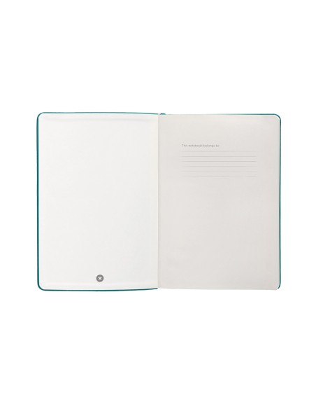 Cuaderno con gomilla antartik notes tapa dura a4 hojas puntos verde aguamarina 100 hojas 80 gr fsc