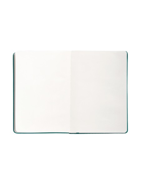 Cuaderno con gomilla antartik notes tapa dura a4 hojas lisas verde aguamarina 100 hojas 80 gr fsc