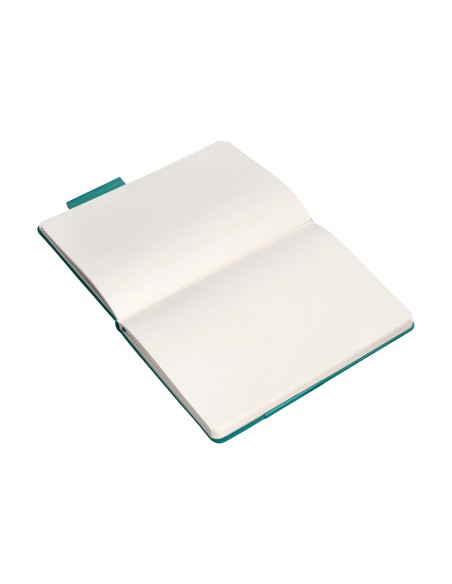 Cuaderno con gomilla antartik notes tapa dura a4 hojas lisas verde aguamarina 100 hojas 80 gr fsc