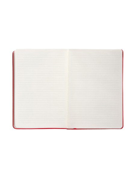 Cuaderno con gomilla antartik notes tapa dura a4 hojas rayas rojo 100 hojas 80 gr fsc