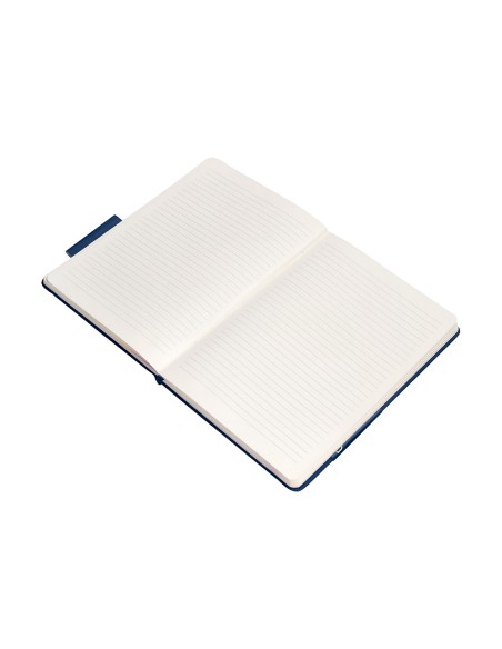 Cuaderno con gomilla antartik notes tapa dura a4 hojas rayas azul marino 100 hojas 80 gr fsc