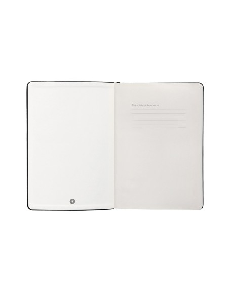 Cuaderno con gomilla antartik notes tapa dura a4 hojas cuadricula negro 100 hojas 80 gr fsc