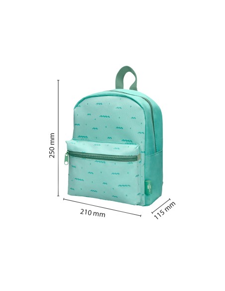 Mochila preescolar liderpapel kids verde 250x115x210 mm