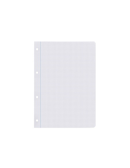 Recambio liderpapel a4 100 hojas 100gr cuadro 5mm con margen 4 taladros