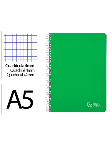 Cuaderno espiral liderpapel a5 witty tapa dura...