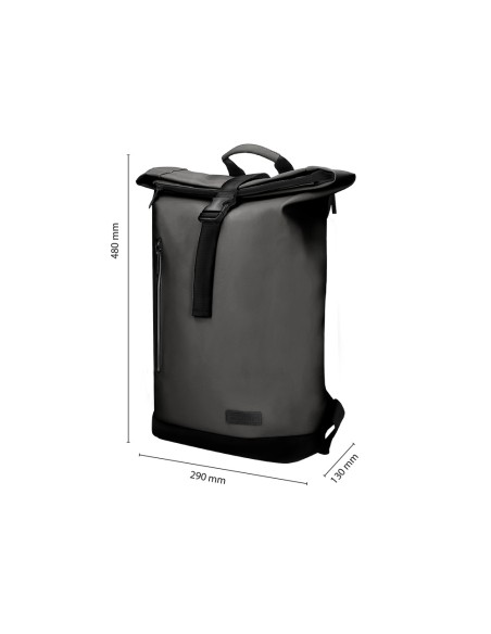 Mochila antartik roll pack waterproof enrollable gran capacidad gris 480x130x280mm