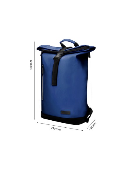 Mochila antartik roll pack waterproof enrollable gran capacidad azul marino 480x130x280mm