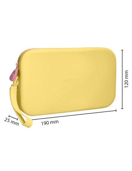 Estuche portatodo antartik tropical dive silicona soft rectangular 190x120x25 mm color amarillo
