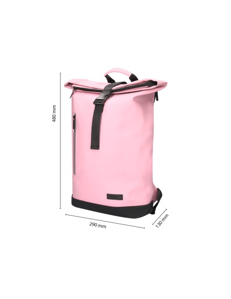 Mochila antartik roll pack waterproof enrollable gran capacidad rosa 480x130x280mm