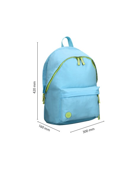 Mochila antartik basic pack con bolsillo para portatil turquesa 20 l 300x160x420 mm