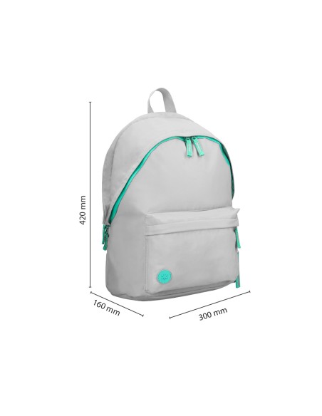 Mochila antartik basic pack con bolsillo para portatil gris 20 l 300x160x420 mm
