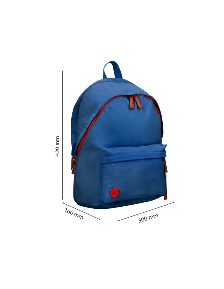 Mochila antartik basic pack con bolsillo para portatil azul marino 20 l 300x160x420 mm