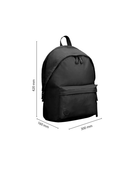 Mochila antartik basic pack con bolsillo para portatil negro 20 l 450x180x300 mm