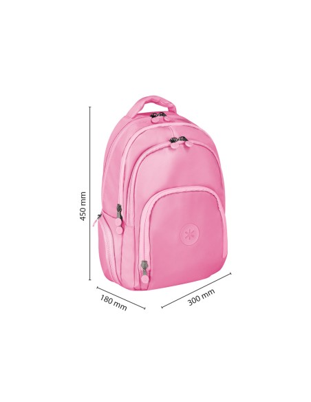 Mochila antartik fusion flex multibolsillo rosa 19 l 450x180x300 mm