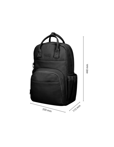 Mochila antartik glow bags con acolchado para portatil 15'' negro 25 l 440x150x310 mm