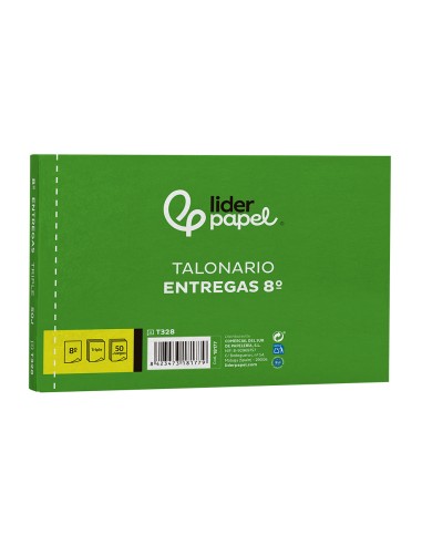 Talonario liderpapel entregas 8º original y 2...