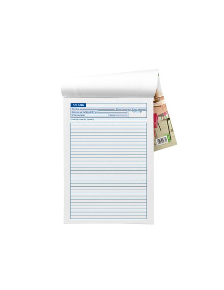Bloc examenes liderpapel cuadro 2mm folio 40 hojas 60 g
