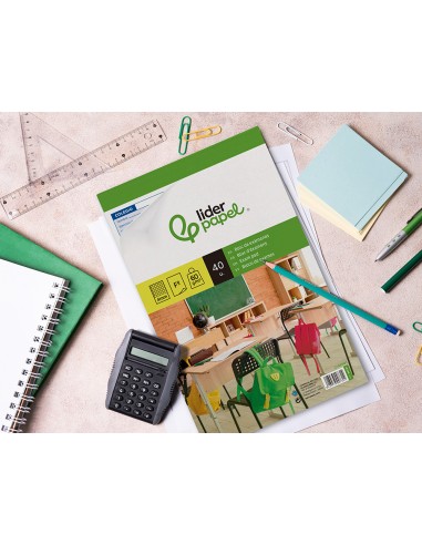 Bloc examenes liderpapel cuadro 4mm folio 40...