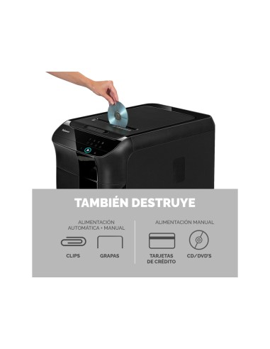 Destructora de documentos fellowes 450c...