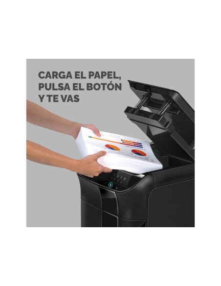 Destructora de documentos fellowes 450c capacidad de corte 450 hojas destruye grapas clips tarjetas y cd 68