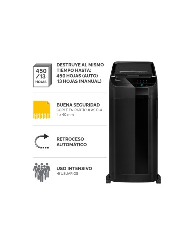 Destructora de documentos fellowes 450c...