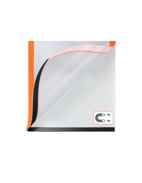 Marco porta anuncios nobo din a3 marco magnetico autoadhesivo color naranja pack de 2 unidades