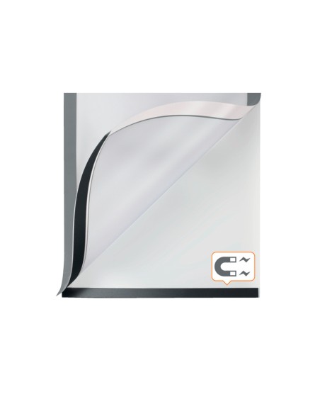 Marco porta anuncios nobo din a4 marco magnetico autoadhesivo color plata pack de 2 unidades