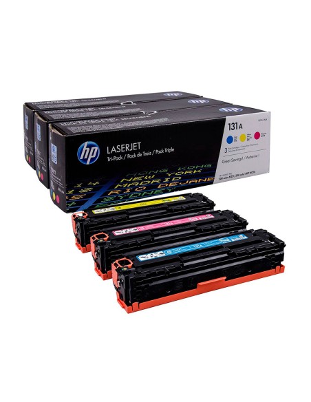 Toner hp n 131a pack 3toner cian/magenta/amarillo