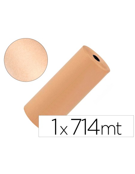 Papel kraft liderpapel marron bobina 1 m x 714 m especial para embalaje peso 50 kg