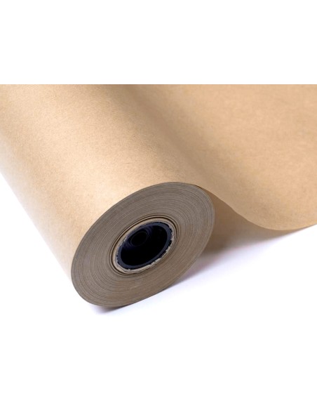 Papel kraft liderpapel marron bobina 1 m x 714 m especial para embalaje peso 50 kg