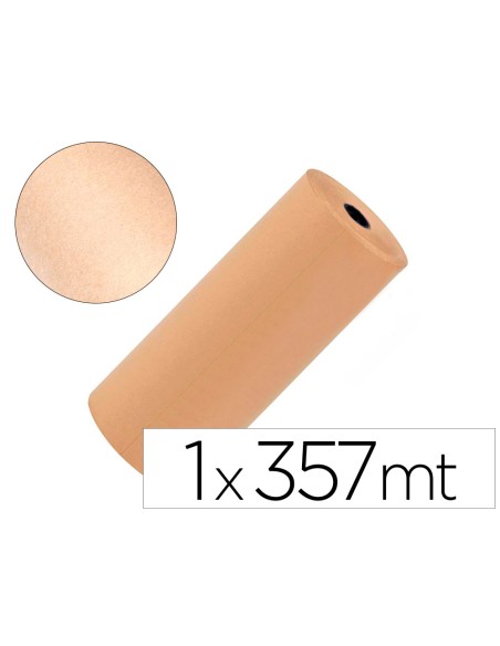 Papel kraft liderpapel marron bobina 1 m x 357 m especial para embalaje peso 25 kg
