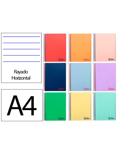 Cuaderno espiral liderpapel a4 micro wonder...
