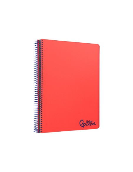 Cuaderno espiral liderpapel a4 micro wonder tapa plastico 120h 90gr horizontal 5 bandas 4 taladros colores