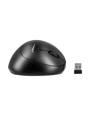 Raton q-connect optico inalambrico ergonomico...