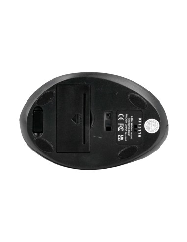 Raton q-connect optico inalambrico ergonomico...