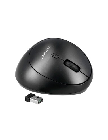 Raton q-connect optico inalambrico ergonomico...