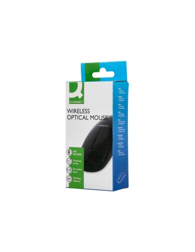 Raton q-connect optico inalambrico silencioso...