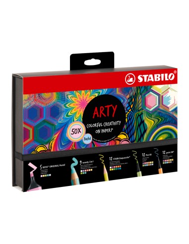 Set stabilo creativo arty line pastel 50...