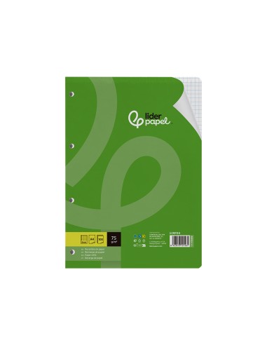 Recambio liderpapel a4 100 hojas 75gr cuadro...