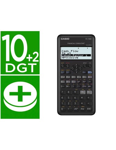 Calculadora casio fc-100v financiera 4 lineas...