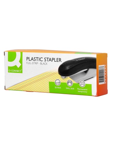 Grapadora q-connect kf14207 plastico abs negra...