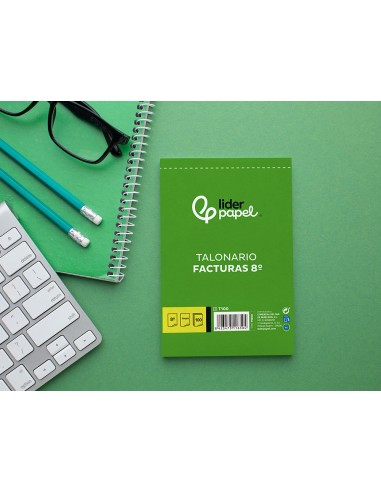 Talonario liderpapel facturas 8º original t100...