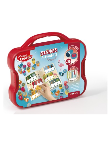 Juego maped creativ textur art sello letras maletin de 26 unidades