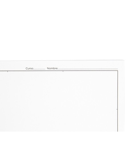 Bloc dibujo liderpapel lineal espiral 460x325 mm 20 hojas 180 gr/m2 con recuadro perforado