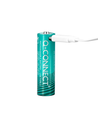 Pila q-connect aaa recargable por usb-c blister...