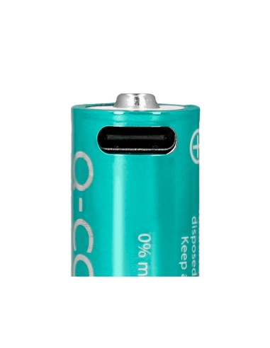 Pila q-connect aa recargable por usb-c blister...