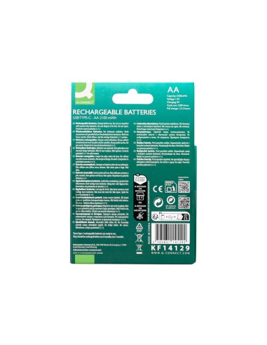 Pila q-connect aa recargable por usb-c blister...