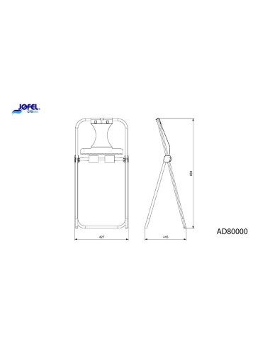 Portabobina industrial jofel metalico suelo con...
