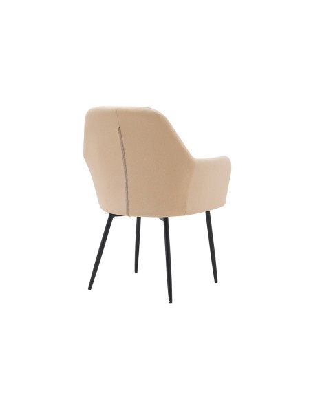 Silla q-connect confidente siemione base metalica alt max 820 anc 570 prof 580 color marron arena